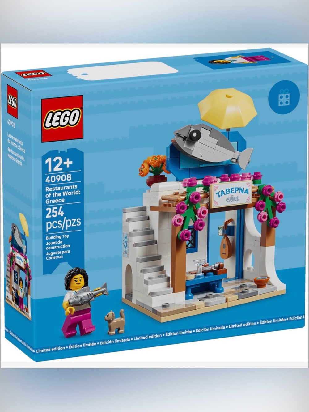 New LEGO 40908 Restaurants of the World: Greece Limited Edition Factory Sealed